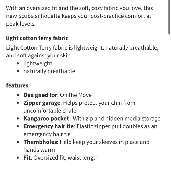 Lululemon Scuba Oversized Half-Zip Cropped Hoodie Sweatshirt M/L - Gray - Picture 2 of 6